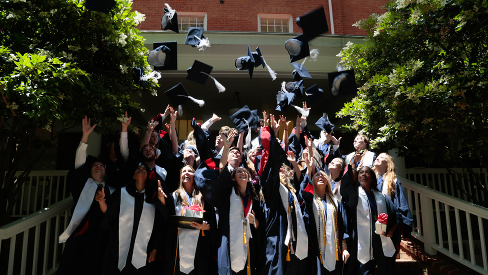 Croft Class of 2016 Tosses Hats at Graduation